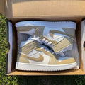 Custom Air Jordan 1 Mid Cream