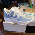 Bule Custom Air Force 1's