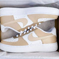 CUSTOM AIR FORCE 1 BROWN BEIGE