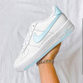 Custom Air Force 1 Baby Blue Sneakers