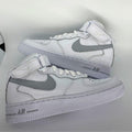 Custom Grey Nike Air Force Ones