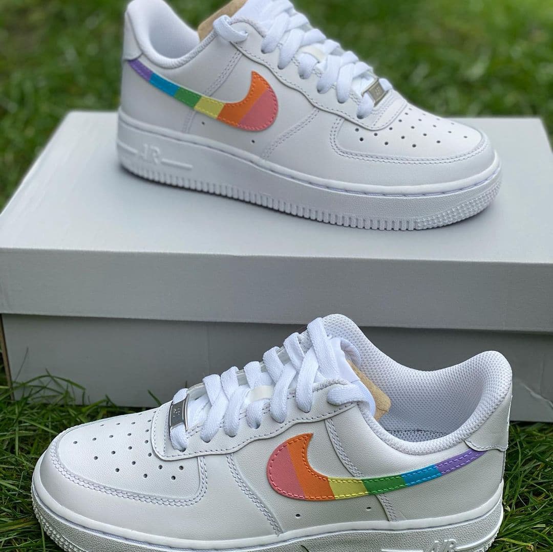 Custom Rainbow Trademark AF1's