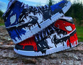 Custom Air Jordan 1 Cartoon Drip Black Red