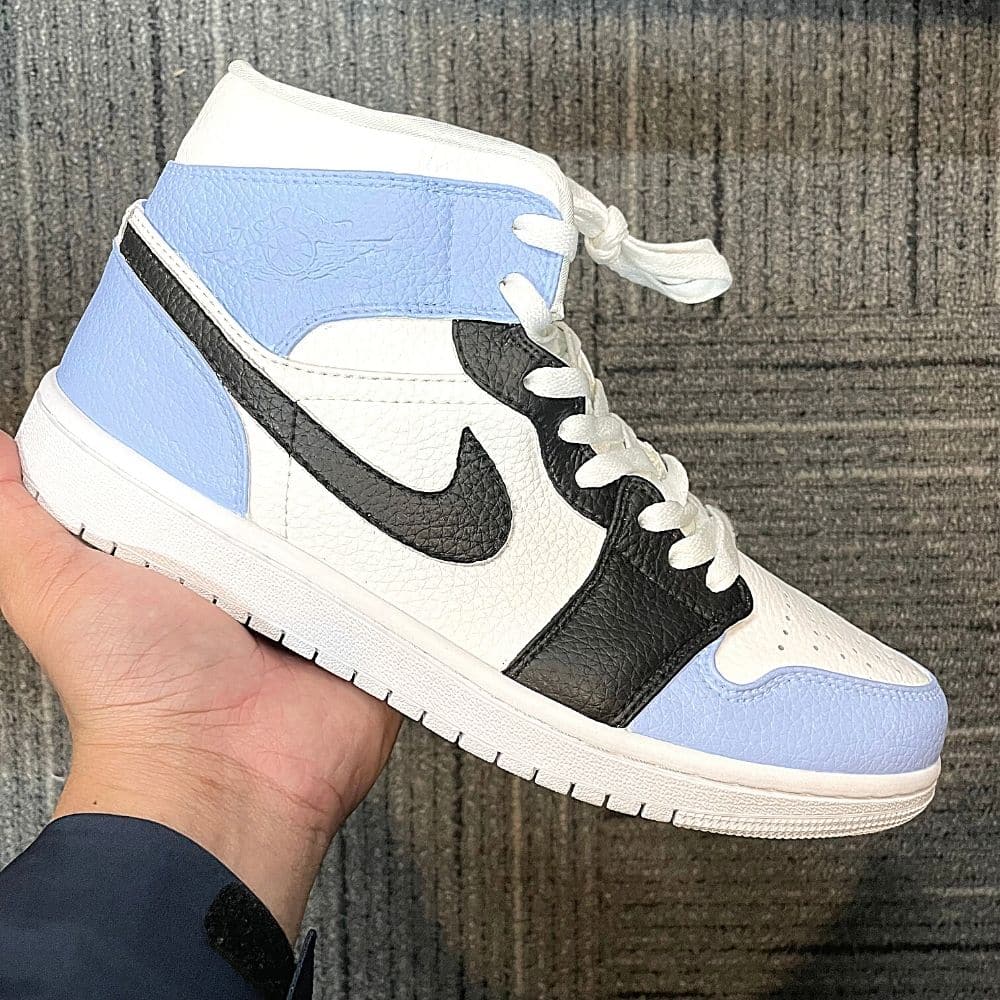 Custom Air Jordan 1 X Black  Blue
