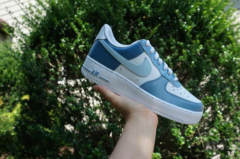 Blue Air Force 1 Custom Nike Air Force 1