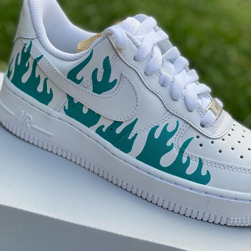 Custom Flames Air Force 1's