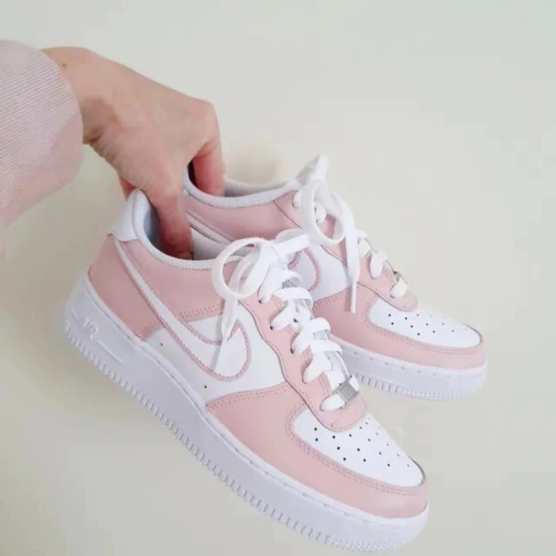 Custom air force 1 BARELY ROSE  Nike air force 1