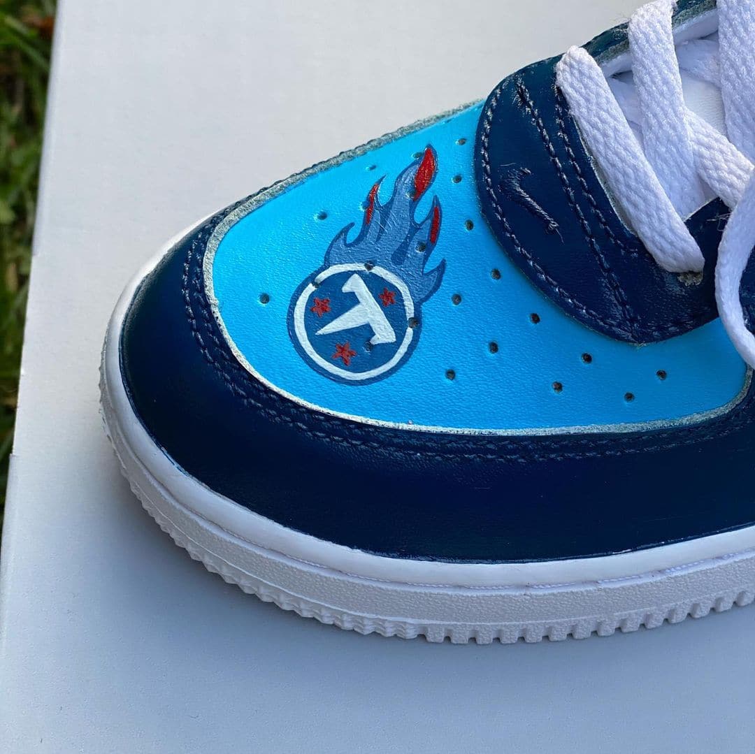 Tennessee Titans Custom Air Force 1's