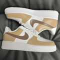 Custom Nike Air Force 1 Brown Beige