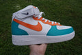 Turquoise Sunset Custom Nike Air Force 1