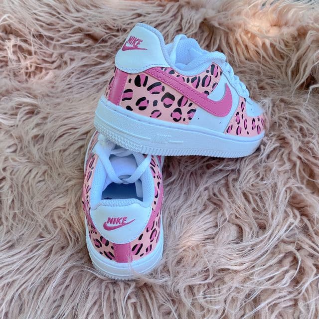 Pink Cheetah AF1's