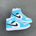 Custom Air Jordan 1 Blue & Black