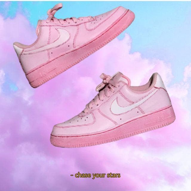 Cloudy Pink Air Force 1's