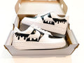 Black and White Drip Custom Air Force 1