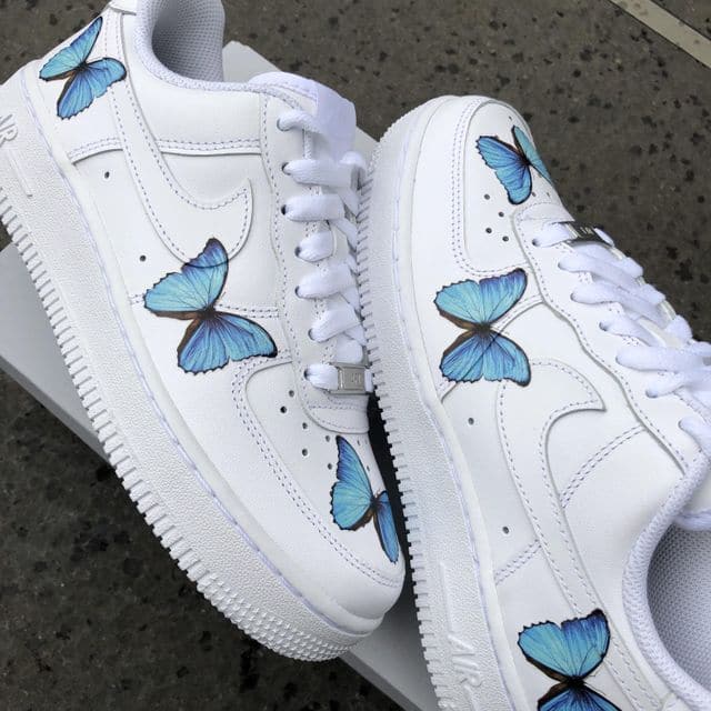 Custom Butterfly  Air Force 1 Blue
