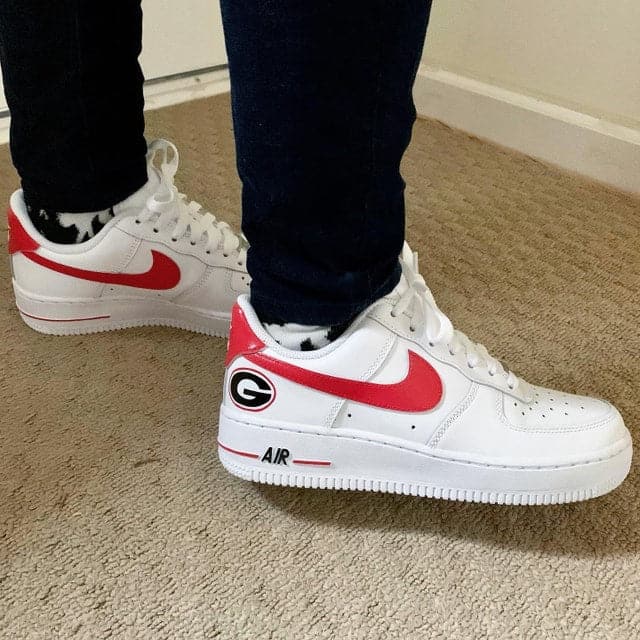 University of Georgia Custom Air Force 1's