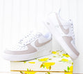Tan Toe Colorblock Air Force 1 Custom Handpainted