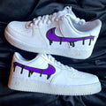 Custom Air Force 1 Purple Drip