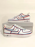 blue Outline  Custom Air Force 1