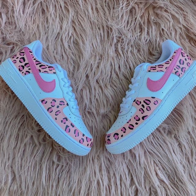 Pink Cheetah AF1's
