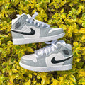 custom air jordan 1 grey