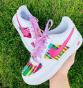 Custom Air Force 1 Candy Plaid