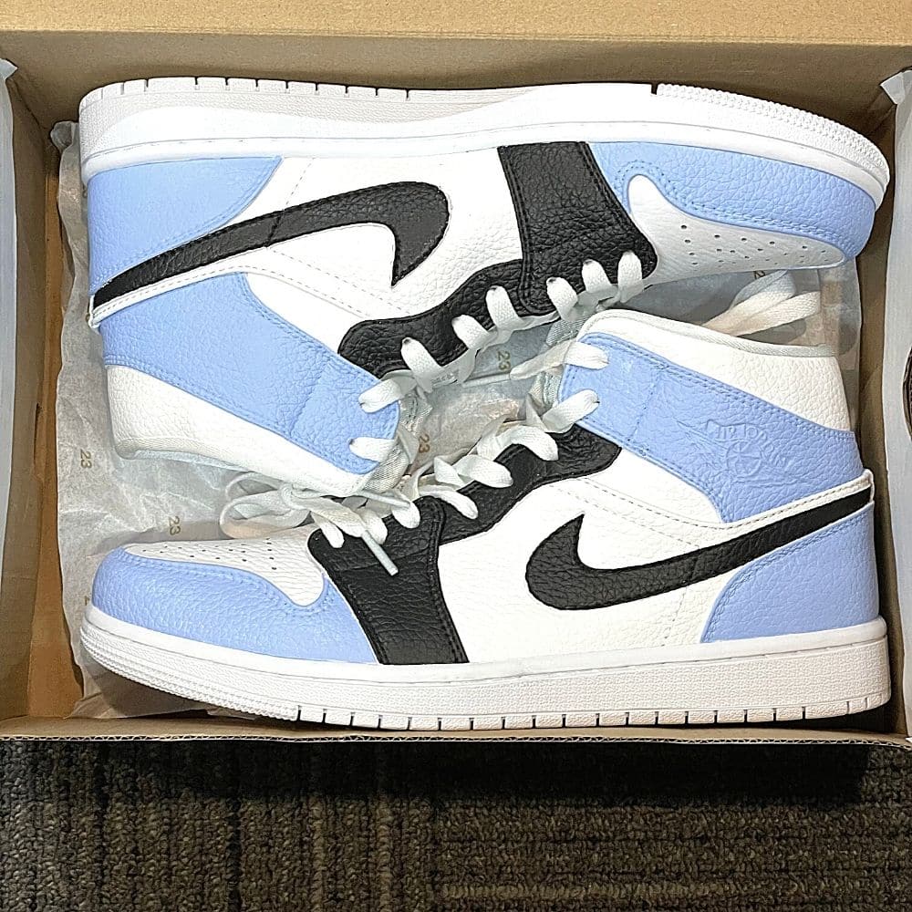 Custom Air Jordan 1 X Black  Blue