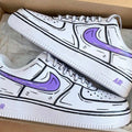 Custom Air Force 1 Cartoon Swoosh