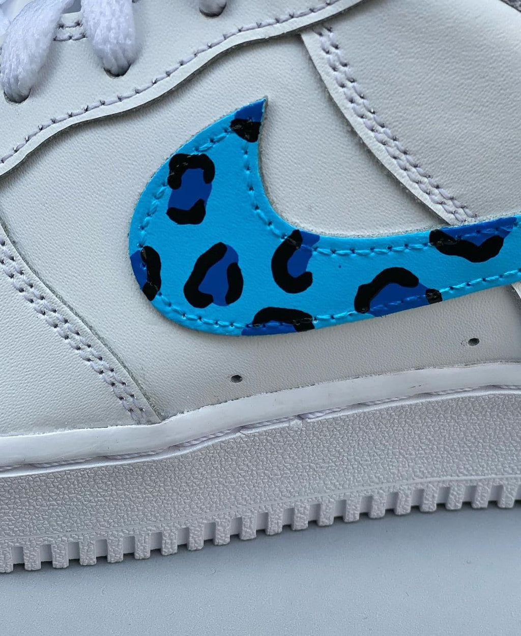 Blue Leopard Custom AF1's