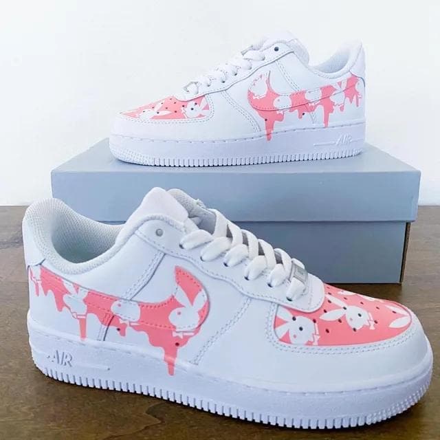 Custom Air Force 1 Playboy Bunny