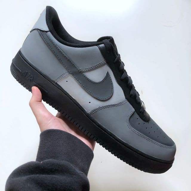 monochrome air force 1's