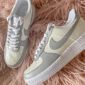 Gray/Cream Custom Air Force 1s
