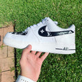 Black Louis Vuitton custom Air Force 1