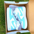 Custom  Air Force 1 Mid Baby Blue