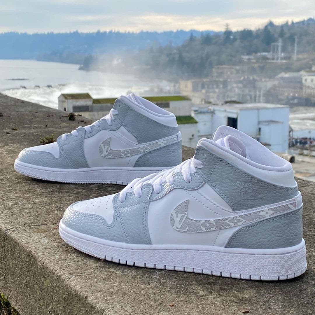 Custom LV Air Jordan 1's