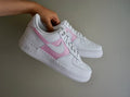 Custom Nike Air Force 1 Painted Pink Color