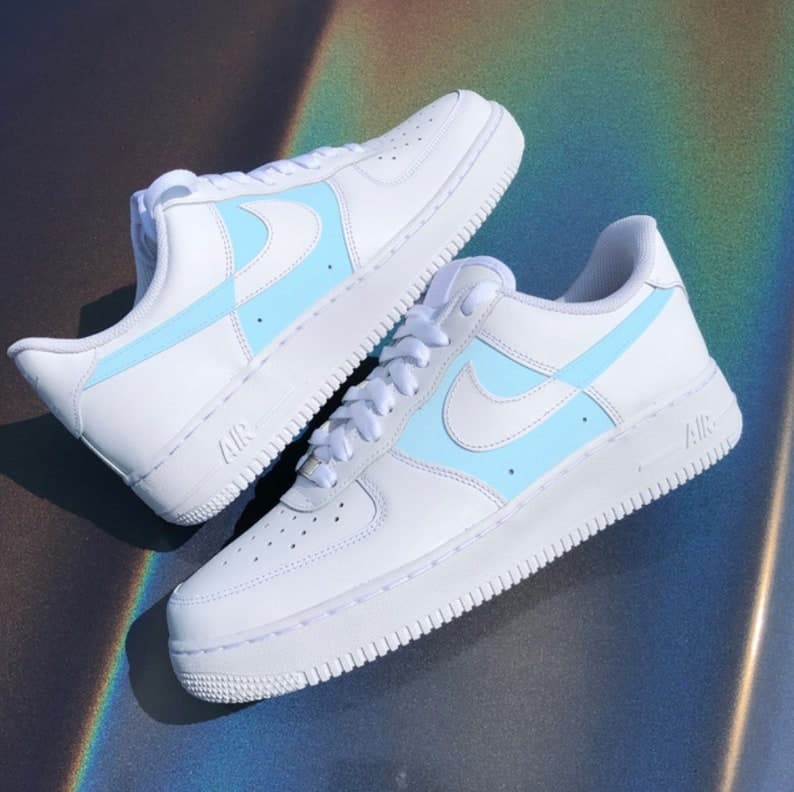 Custom Air Force 1 White Blue
