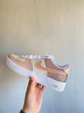Custom Air Force 1 Nude Colour Block