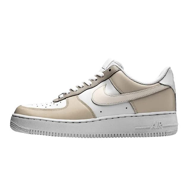 Custom Air Force 1  beige/tan