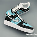 Black Blue Cartoon Custom Air Force 1