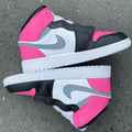 Custom Air Jordan 1 Pink Black