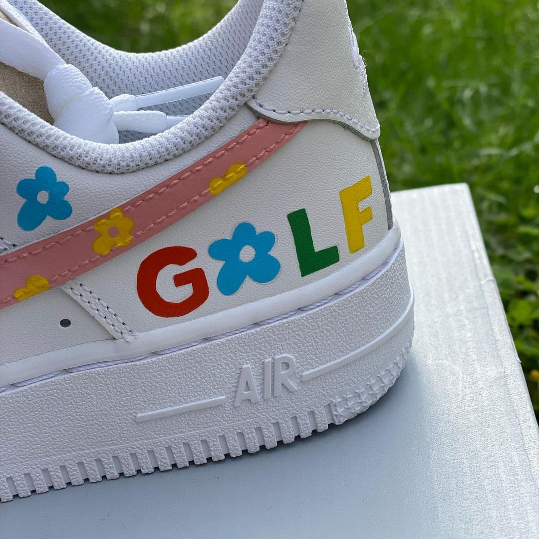 Custom  Air Force 1's🌼🌸