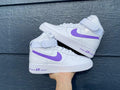 Custom Purple Nike Air Force Ones