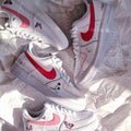 Purple Swoosh Nike Air Force 1