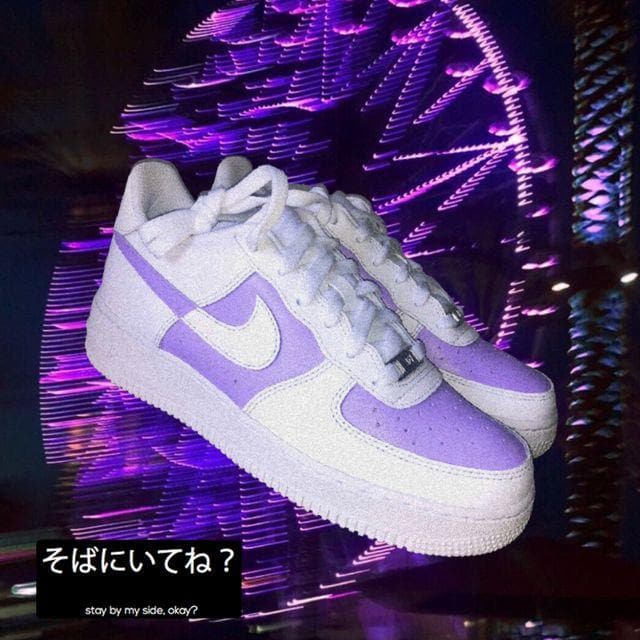Wonderwheel Purple Air Force 1's