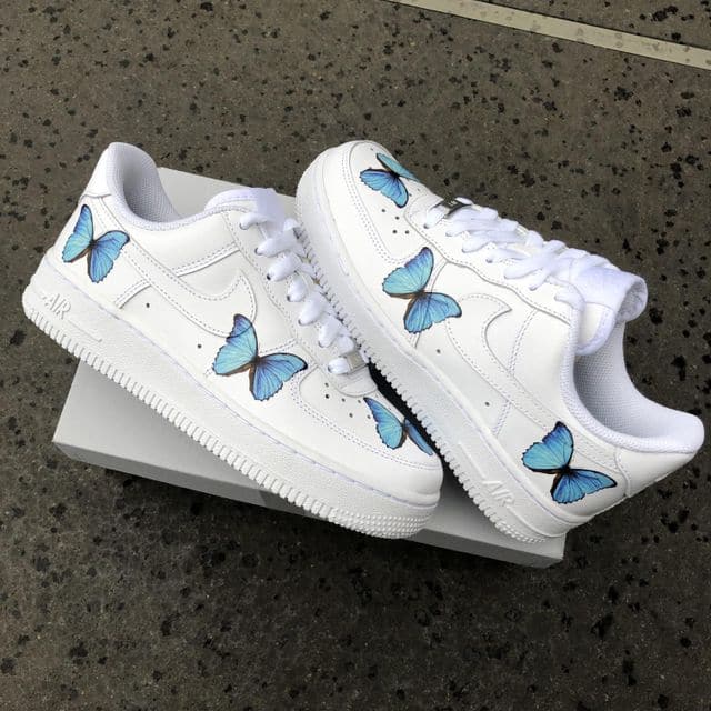 Custom Butterfly  Air Force 1 Blue