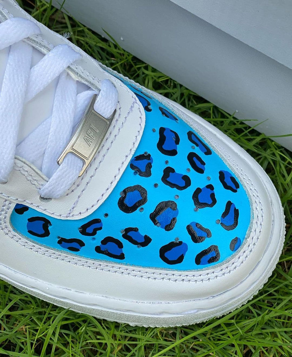Blue Leopard Custom AF1's