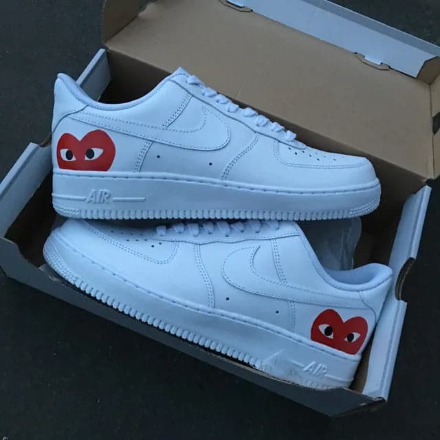 Custom Air Force 1 CDG red