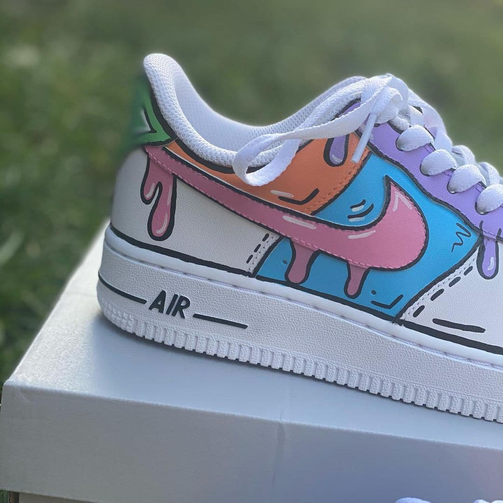 Cartoon Drip Custom Air Force 1's