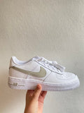 Custom Air Force 1 beige Swoosh